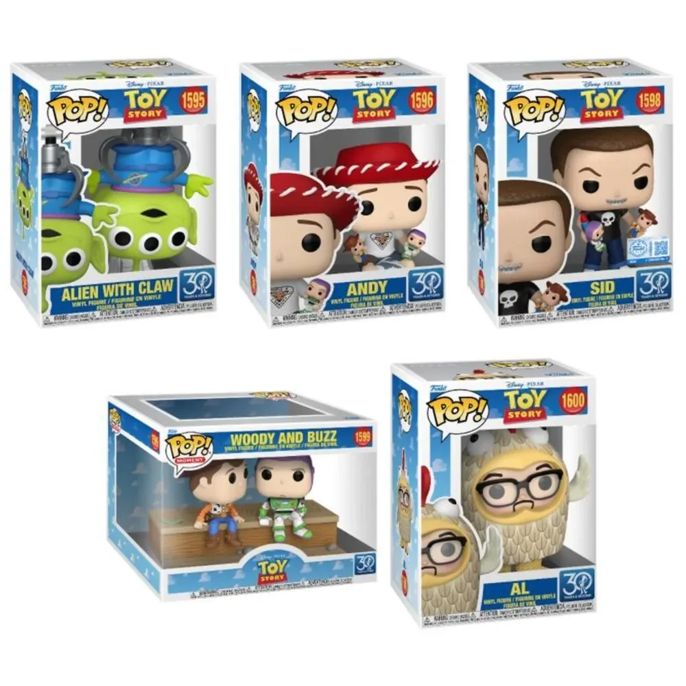 Toy Story 30th Anniversary Funko Pop! Complete Set w/Moment - Picture 2 of 3